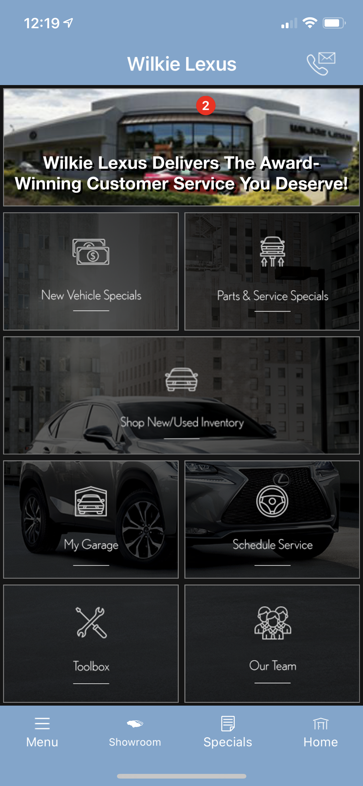 DealerApp Vantage - Car Dealer Mobile App Developers